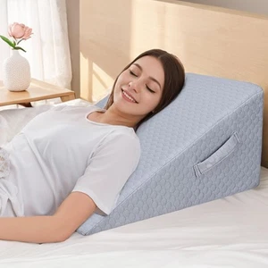 Bed Wedge Pillow for Sleeping, Elevated Wedge Pillow for Sleep Apnea with Air... - Picture 1 of 7