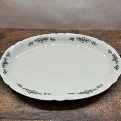 Seltmann Weiden Bavaria serving platter blue flowers/serving platter - Image 1 of 2