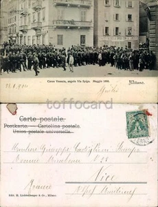 MILANO CITTA'-SOCIALISMO MOTI DI MILANO 1898-BAVA BECCARIS-CORSO VENEZIA-C40-40 - Imagen 1 de 1