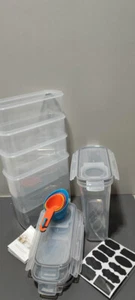 5er Set, 4L Vorratsdosen, Aufbewahrungsbox Küche Luftdicht Behälter aus Plastik - Bild 1 von 3