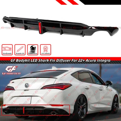 适用于 2023 - 2025 ACURA INTEGRA DE4 GF BODYKIT GLOSS 黑色 LED 后置减震器 — 第 1/4 张图片