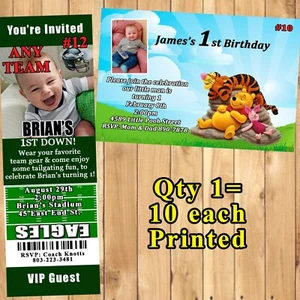 Baby 1st Birthday Invitations 10 ea with Envelopes Personalized - Picture 1 of 4