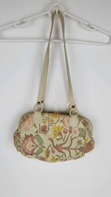 Vintage Handbag Frame Tapestry Carpet Mod purse - Image 1 of 4