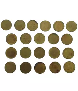 1949-1981 21x 10 PFENNIG GERMAN COINS!! - Picture 1 of 10