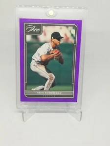 2022 PANINI THREE AND TWO BASEBALL SEATTLE ALEX RODRIGUEZ PURPLE #2/2 NO.49 - Picture 1 of 8