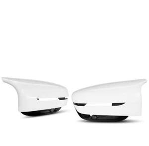 2PCS White Car Mirror Cover For BMW 5 7series GT M5 G30 38 32 10 12 F90 - Picture 1 of 1