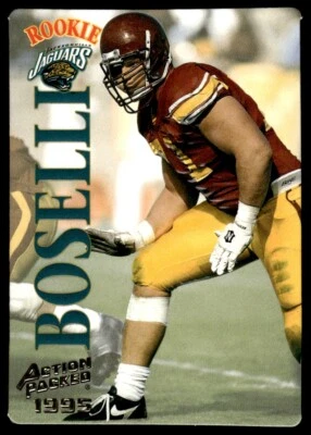 1995 Action Packed Tony Boselli RC Jacksonville Jaguars #105 - Image 1 of 2