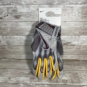Nike Alpha Elite Batting Gloves University of Minnesota Baseball Men's Large - Picture 1 of 4