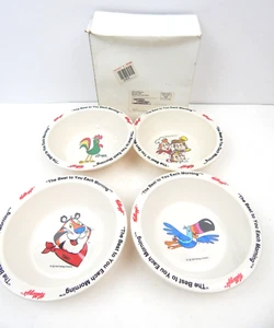 Set 4 ciotole plastica cereali 7E Kelloggs spedizione promozionale nuove 1995 - Foto 1 di 3