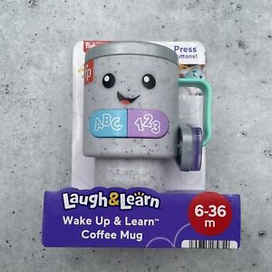 Fisher-Price Laugh and Learn Wake Up Coffee Mug Baby & Toddler Cup Lights Music