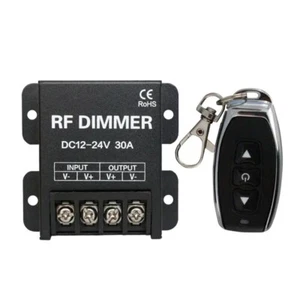 LED/Motor Funk Dimmer/Schalter 12V/24V DC Gleichspannung mit Fernbedienung - Bild 1 von 5