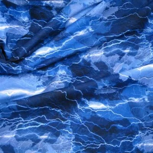 Lightning Strikes on Dark Blue Sky by Timeless Treasurers - Picture 1 of 4