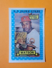 1974 KELLOGG'S 3-D 3D Super Stars BASEBALL #11 BOB WATSON NM/MT+