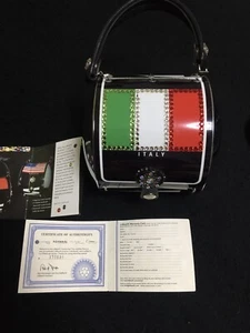 Little Earth Clutch Bag Handtasche mit Swarovski limitiert Italien Flagge Selten - Bild 1 von 9