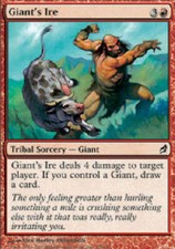GIANT'S IRE X4 4 4X Lorwyn MTG Magic the Gathering Cards DJMagic