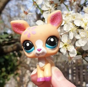 Mini Pet Shop Deer 2112 Pink Glittery Ears Flower Print Kids Cute Gift - Picture 1 of 6