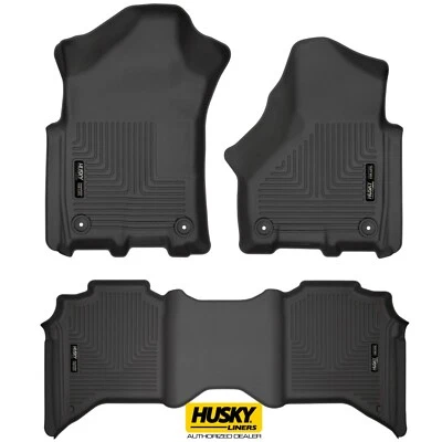 HUSKY 94111 WeatherBeater Floor Mats Liners for 19-24 Ram 2500 3500 CREW CAB - Image 1 of 4