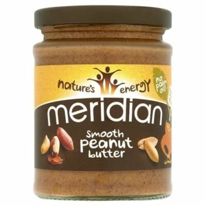 Meridian Natural Peanut Butter Smooth No Salt 280g - Pack of 6 - Picture 1 of 1