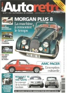 AUTO RETRO N°283 MORGAN PLUS 8 / MINI AUTOBIANCHI / SIMCA ARONDE / AMC PAPER - Picture 1 of 2