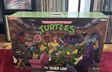 NECA Teenage Mutant Ninja Turtles Cartoon Sewer Lair Living Room Diorama NEW