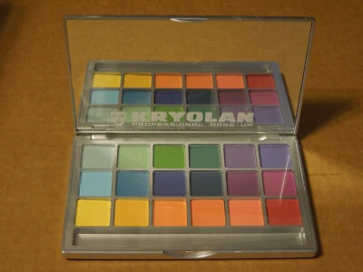 Paleta de Maquillaje Kryolan Sombra de Ojos Compacta V2 (Brillante) 18 Colores Arte. 5318 Foto 1 de 3