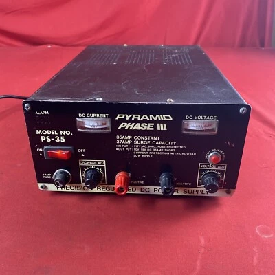 Pyramid Phase III (Model PS-35) Precision Regulated DC Power Supply - Untested! - Image 1 of 4