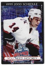 1999-00 Hartford Wolf Pack AHL Hockey Schedule !!! Bud Light