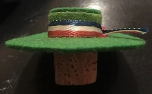 WINE BOTTLE STOPPER Mexican Festival Sombrero   2” - Picture 1 of 3