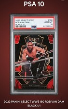 PSA 10 2023 Panini Select WWE Rob Van Dam Black Prizm 1 of 1 Extremely Rare RVD