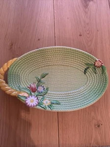 CARLTON WARE BASKET WEAVE SPRINGTIME DESIGN OVAL DISH - Picture 1 of 5
