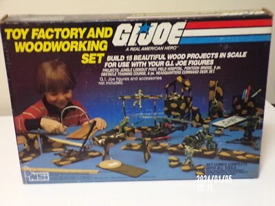 GI Joe Real American HERO NSI Toy Factory and Carpintería 1983 de colección conjunto sin usar, en caja original Foto 1 de 4