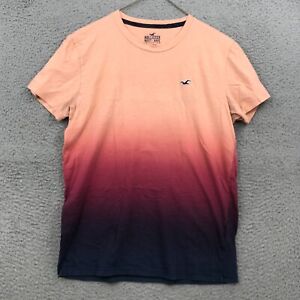 Hollister Adult Small Orange Ombre MUST HAVE COLLECTION Short Sleeve  Mens 32351