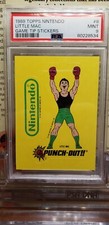 1989 Nintendo Sticker Punch Out Little Mac RC Screen #8 Card PSA 9 Mint 8534