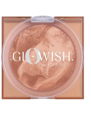 NIB Huda Beauty GloWish Soft Radiance Bronzing Powder: Deep Tan, Ships Free! - Image 1 of 4