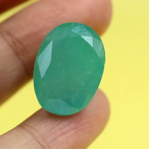 Esmeralda verde 100 % natural sin tratar octágono suelto 14,76 quilates piedra preciosa de gran tamaño - Imagen 1 de 11
