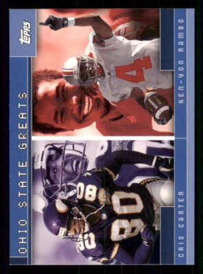 2001 Topps Combos #TC5 Cris Carter/Ken-Yon Rambo - Image 1 of 2