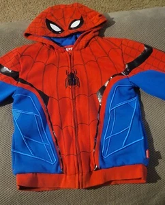 Disney Store Marvel Spiderman Zippered,Embroidered Hoodie, Children's Size 9-10  - Picture 1 of 3