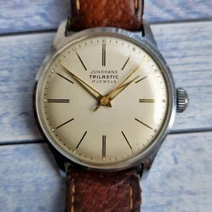 Vintage Junghans Trilastic Max Bill Style Men's Watch - Picture 1 of 9