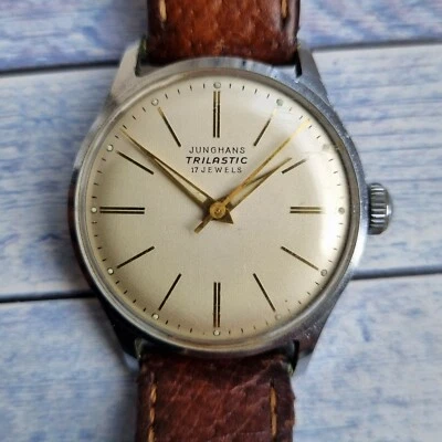 Reloj Junghans Trilastic Max Bill Style vintage para hombre - Imagen 1 de 4