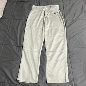 Pantaloni da baseball Nike Youth Boys taglia L lunghezza intera core orlo aperto grigio AA9804-012 - Foto 1 di 6