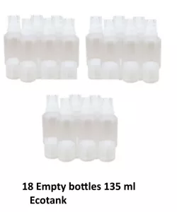 18 Empty 135ml ml bottles for universal ET printers eco Tank printers Eco - Picture 1 of 1