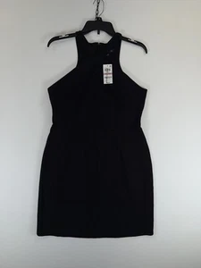 INC International Concepts Dress Womens 12 Petite Black Ombre Bloom Halter New - Picture 1 of 7