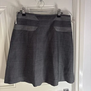 Karen Millen Grey A Shaped Skirt Size 10/12 - Picture 1 of 10