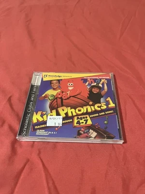 Kid Phonics 1 (PC, 1996) - Jewel Case - Teaches Reading Song & Sound - Good Cond - Image 1 of 3