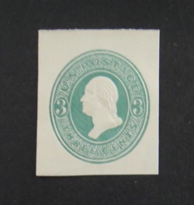 US Stamped Envelope U159 3c 1874-86 Cut Square Green - Image 1 of 2
