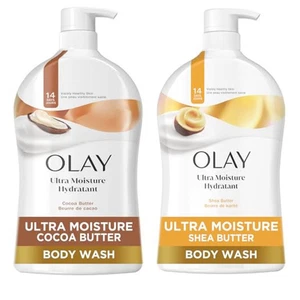 Olay Ultra Idratante Body Wash per Donna, Profumo di Burro di Karitè, 33 fl oz SPEDIZIONE GRATUITA US - Foto 1 di 10