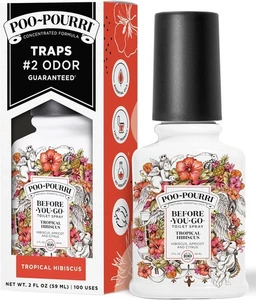 Poo-Pourri Before-You-Go Toilet Spray, 2 Fl Oz (Pack of 1), Tropical Hibiscus - Picture 1 of 10