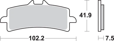 SBS - 841HS - Pastillas de freno HS - 841HS para Kawasaki Ninja ZX-10R ZX-10RR KRT ABS H2 Foto 1 de 2