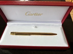 Santos de Cartier Golden Ballpoint Pen Small Model - Picture 1 of 6