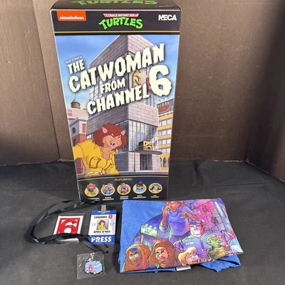 MULHER-GATO DO CANAL 6 ABRIL O'NEIL NECA TMNT TARTARUGAS NINJA NOVO L COMPLETO - Imagem 1 de 4